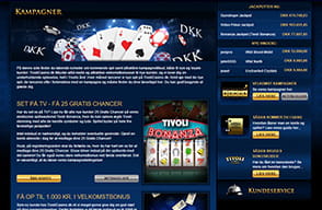Få 25 gratis chancer uden indskudskrav og dobbelt op på din første indbetaling i velkomst hos Tivoli Casino